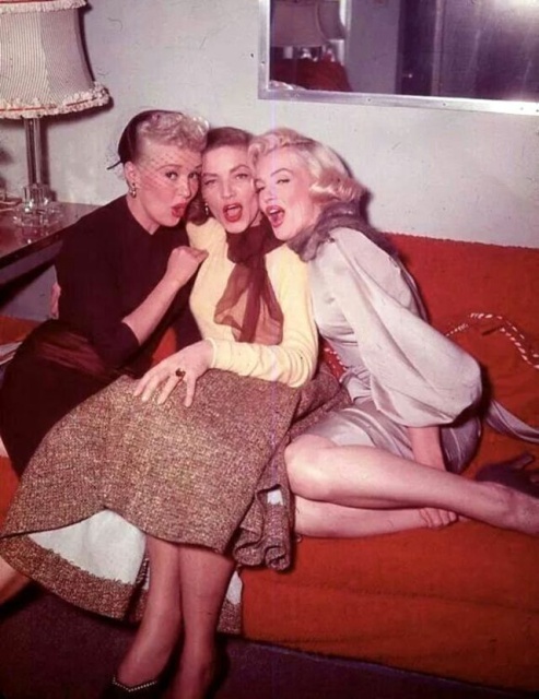 За кадром фильма "Как выйти замуж за миллионера" 1953 года (19 фото)