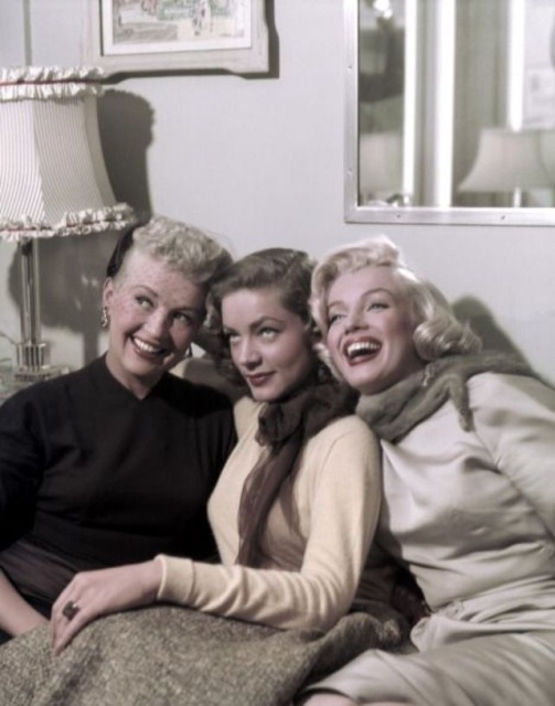 За кадром фильма "Как выйти замуж за миллионера" 1953 года (19 фото)