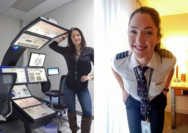 Девушка, которая работает пилотом (10 фото)