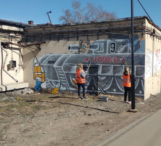 Рисунок "Воевака" в Ростокино (3 фото)