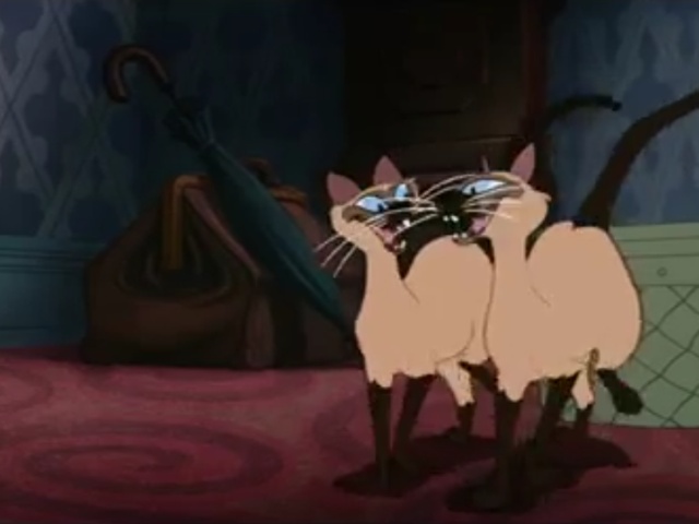 леди и бродяга сиамские кошки