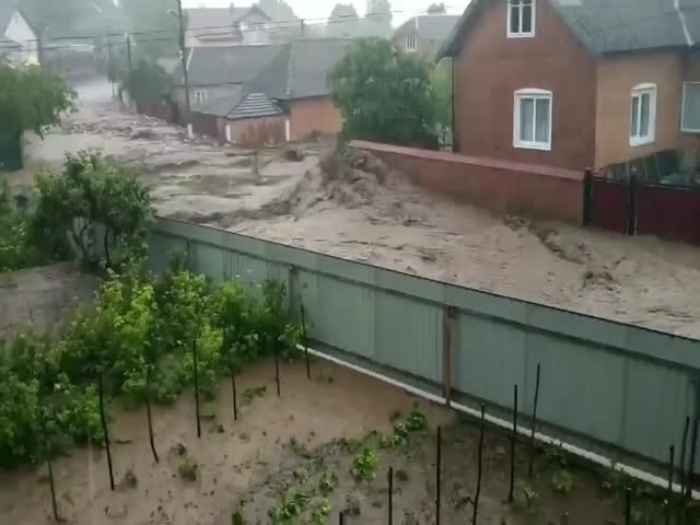 Мощное наводнение под Тернополем