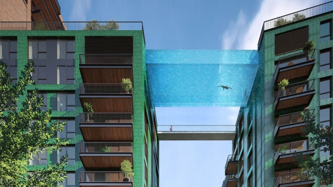 В Лондоне построят бассейн на крыше здания