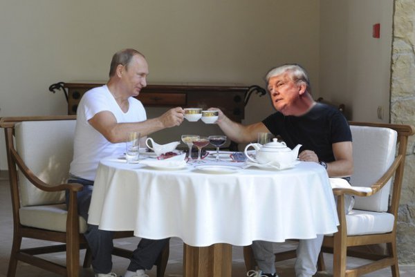 Фотоотчёт: как проводят вместе время Владимир Путин и Дональд Трамп