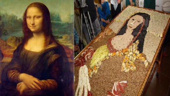 В Новокузнецке представили самую большую съедобную копию «Мона Лизы»