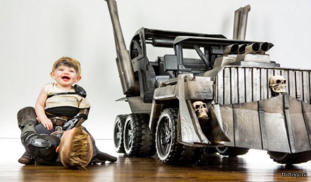 Родители создали для детей потрясающий автомобиль в стиле «Безумного Макса»