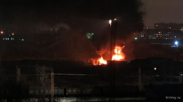 В Омске прогремел взрыв на складе нефтепродуктов