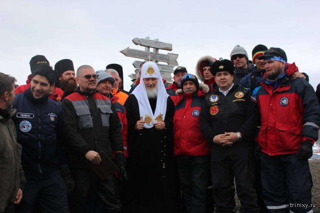 Глава РПЦ патриарх Кирилл посетил Антарктиду