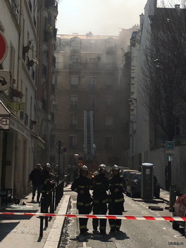 В жилом доме в центре Парижа произошел взрыв