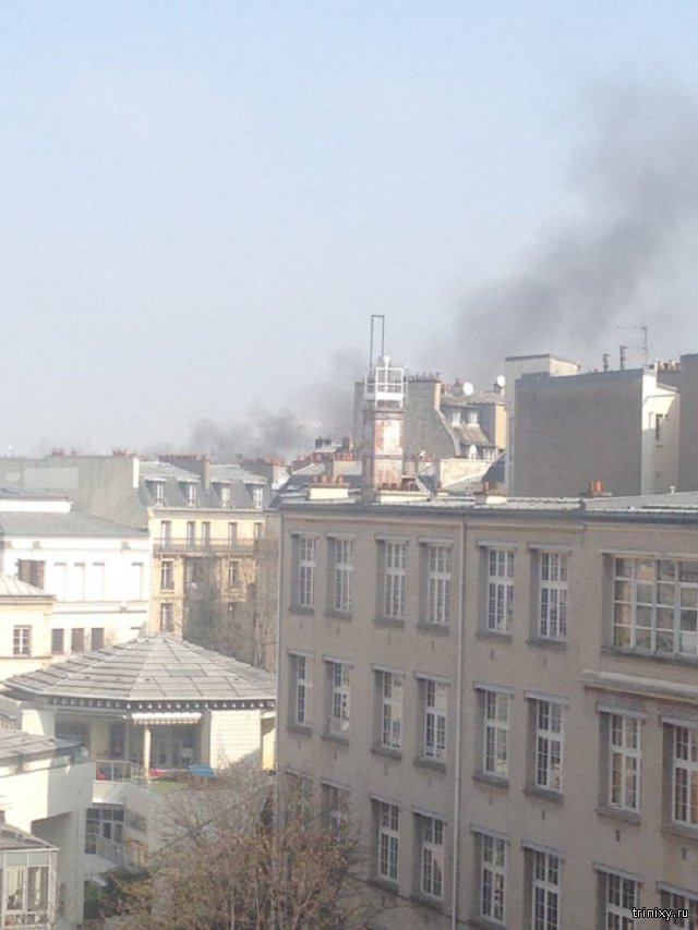 В жилом доме в центре Парижа произошел взрыв