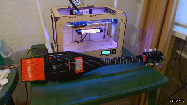 Гитара на 3D принтере