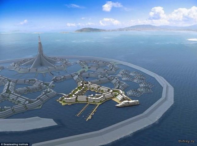 Проект первого в мире города на воде в Тихом океане