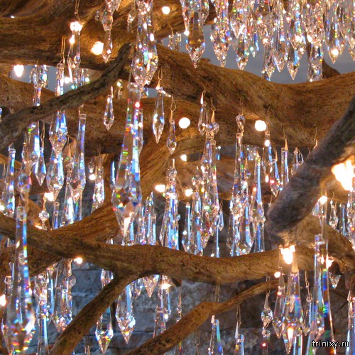 Удивительный потолочный светильник в виде дерева