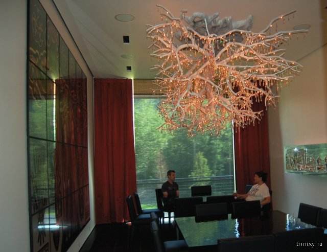 Удивительный потолочный светильник в виде дерева