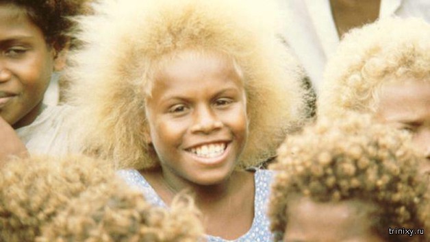 Чернокожие блондины родом из Меланезии