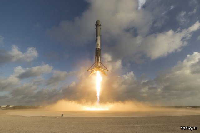 Falcon 9 вывел спутник-шпион на орбиту, а затем успешно приземлился