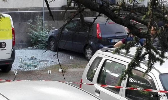 Взрыв в Риме у входа в почтовое отделение возле здания ООН