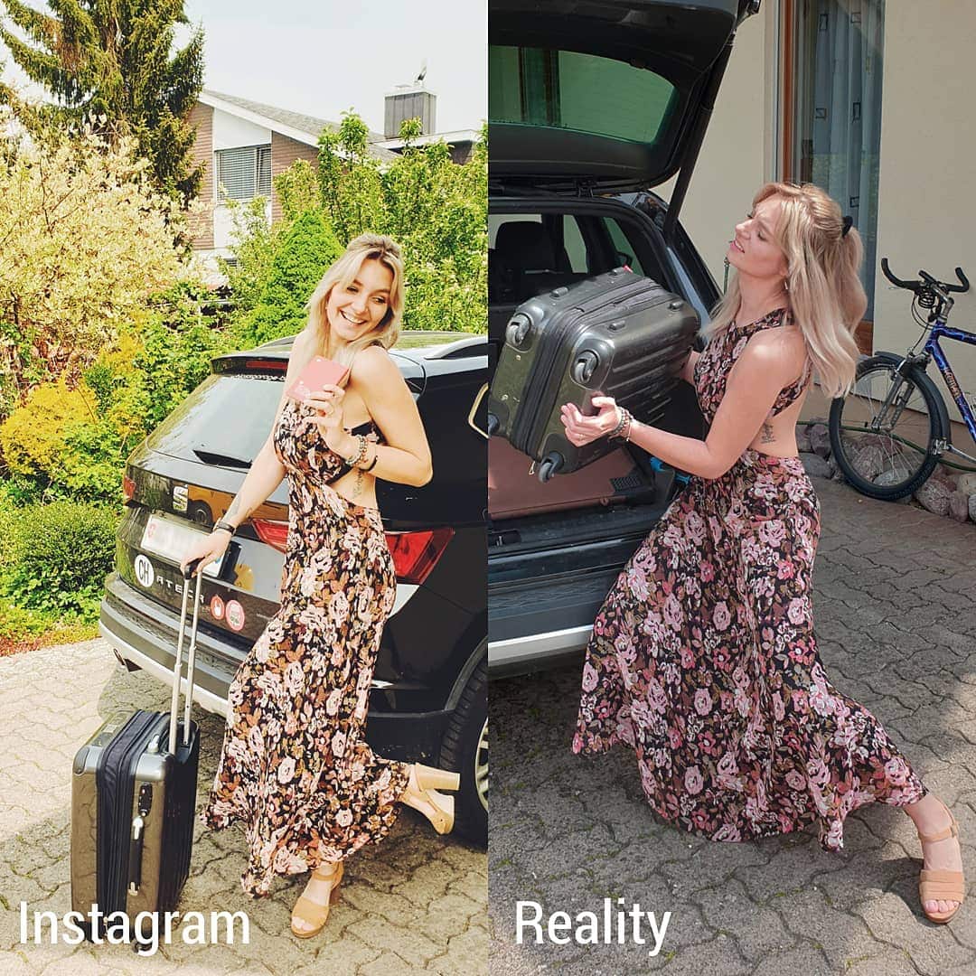 Девушка из Швейцарии сравнила обычную жизнь и то, какой её показывают в Инстаграме