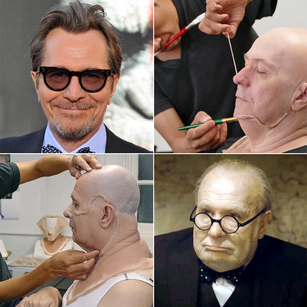 Фотографии, показывающие процесс перевоплощения актеров в их персонажей