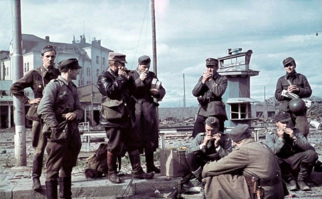 Финские военнослужащие, 1941 год, Выборг