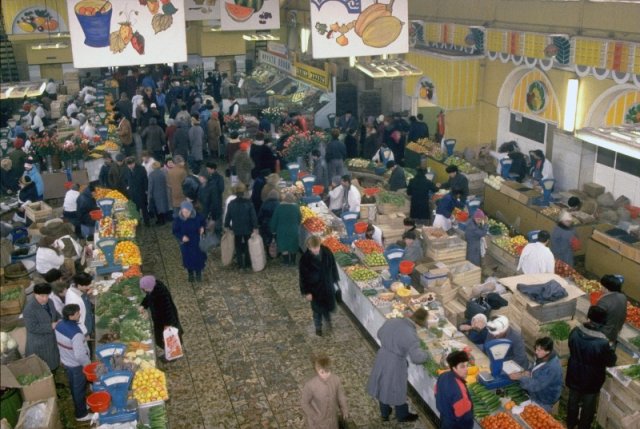 Центральный рынок в Москве, 1991 год