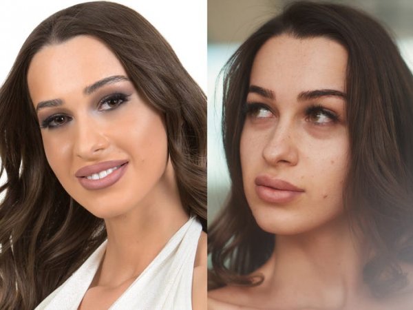 Участницы «Мисс Вселенная» с макияжем и без