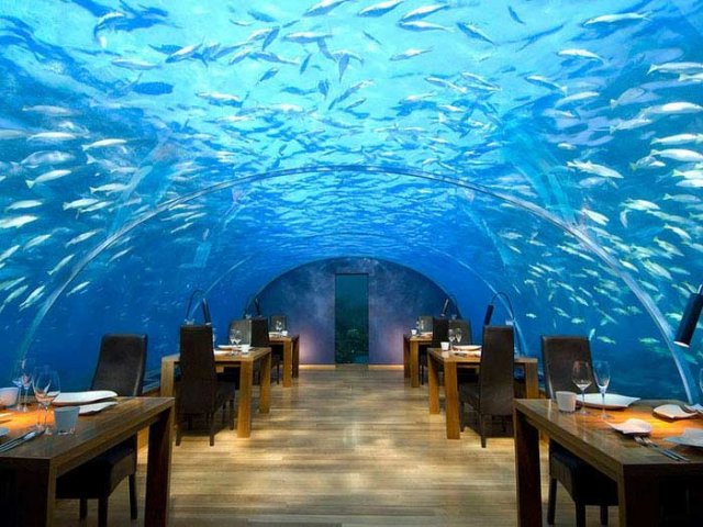 Подводный ресторан Ithaa, Мальдивы