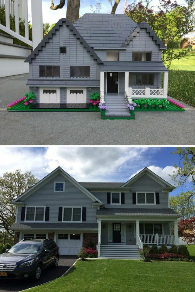 Дизайнер делает потрясающие дома из LEGO