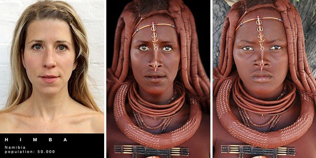 Путешественница перевоплотилась в женщин разных африканских племен