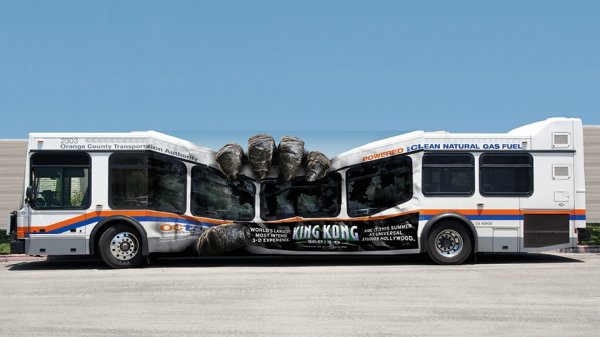 Реклама на автобусах, как произведения искусства