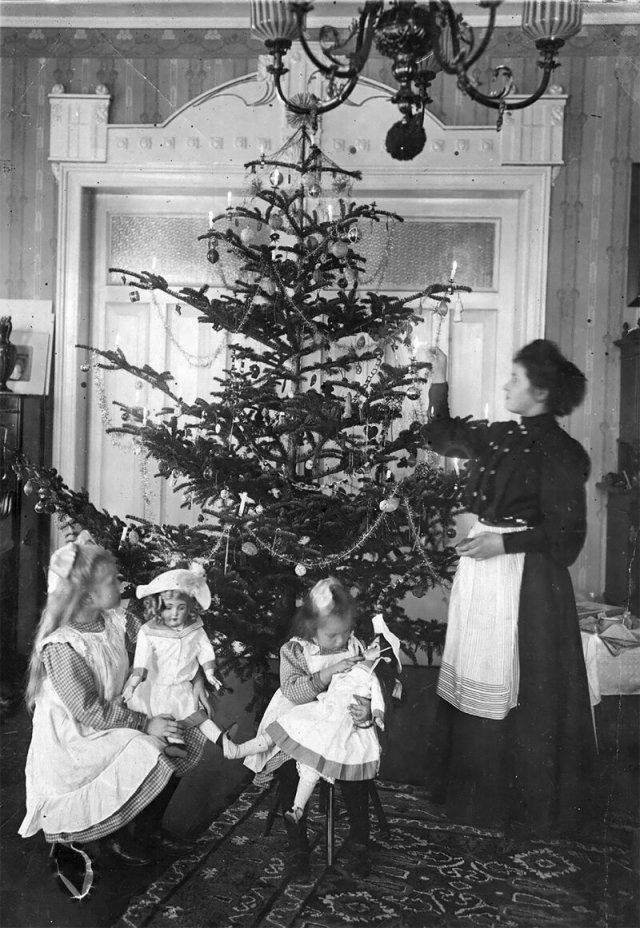 Рождественские фотографии 1895 — 1930 годов