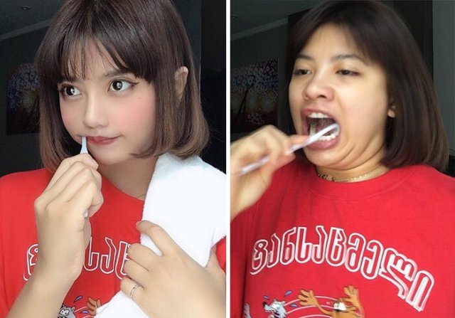 Тайская модель показала, что остается за фотографиями в Instagram