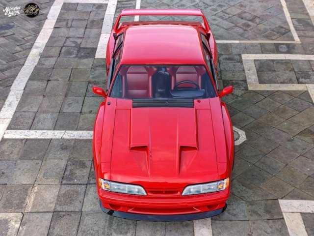 Каким было бы совмещение автомобилей Ferrari F40 и Ford Mustang Fox Body