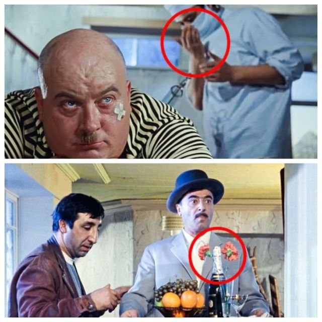 Подборка киноляпов в знаменитых советских фильмах (10 фото)