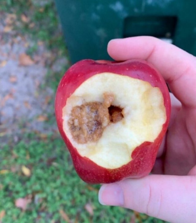 Не очень аппетитное яблочко