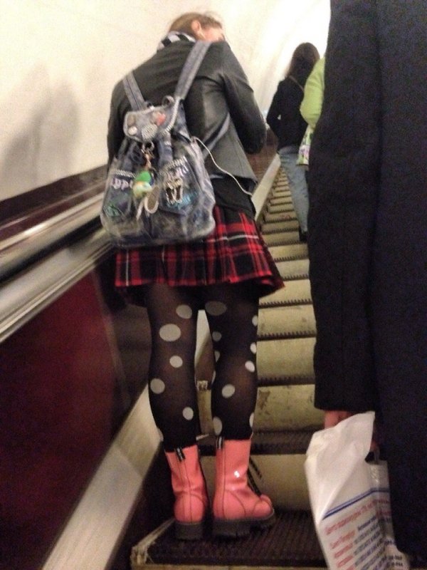 Модные и странные люди из метро