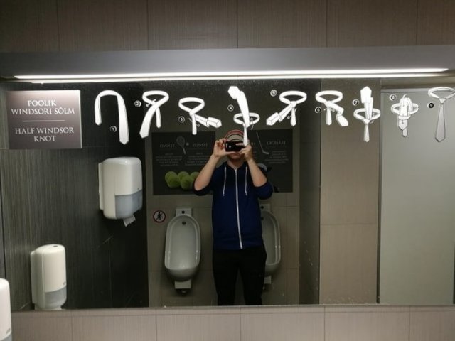 Инструкция на зеркале