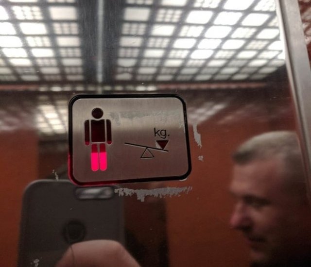 Индикатор загруженности в лифте
