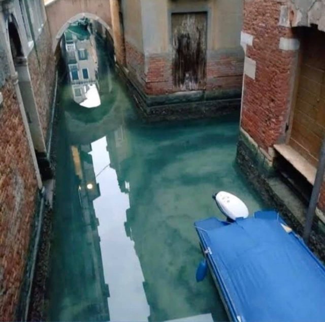 Чистая вода в каналах Венеции