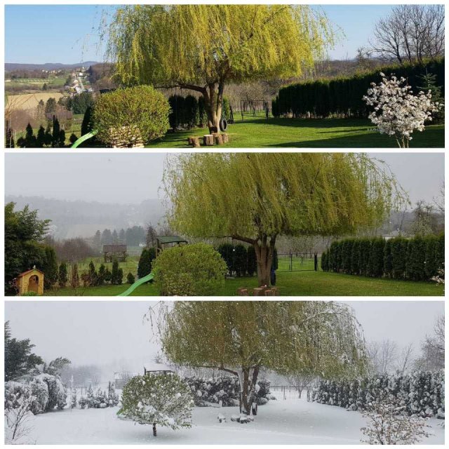 В Европе выпал снег в конце марта