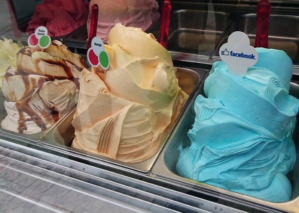 В Дублине есть мороженое со вкусом Facebook