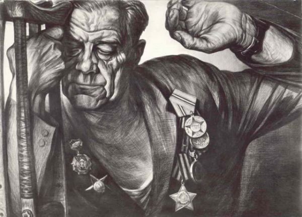 Рисунки художника Геннадия Доброва, посвященные трагедиям войны