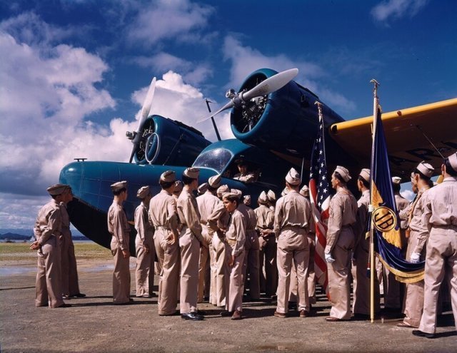 Индустриальные фотографии США 1940-х годов в цвете