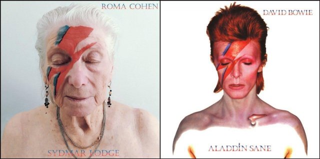 Английские пенсионеры косплеят обложки популярных альбомов