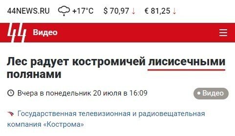 Безумные заголовки в российских СМИ