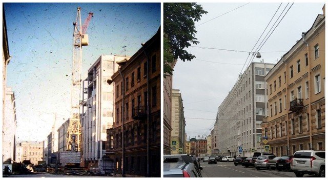Улица Егорова1974 и 2020 год.