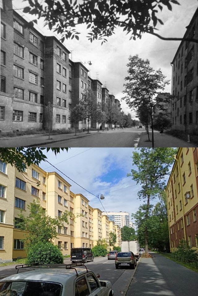Улица Батенина/Александра Матросова1930-е и 2020 гг.