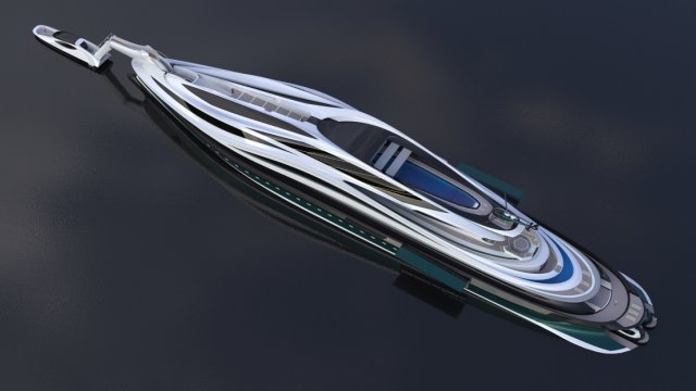Мега-яхта «Авангард» (Avanguardia) с краном и катером