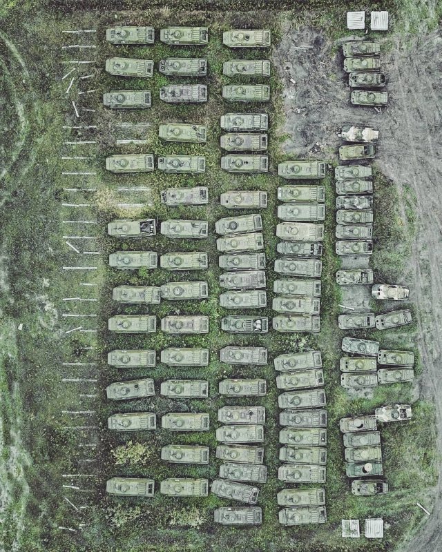 Кладбище российских танков в Сибири