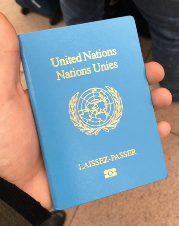 Паспорт сотрудника ООН